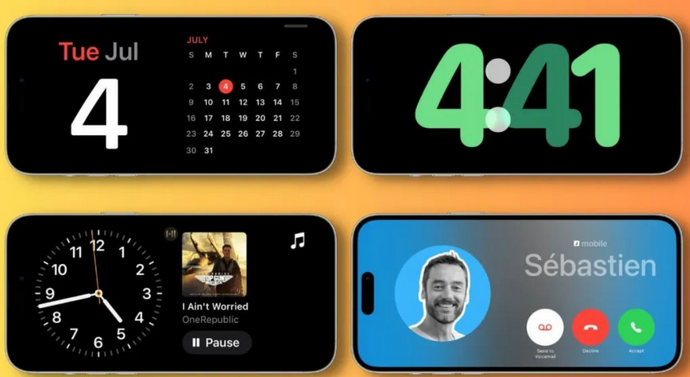 新民苹果手机维修分享iOS17横屏充电待机显示有什么好处 