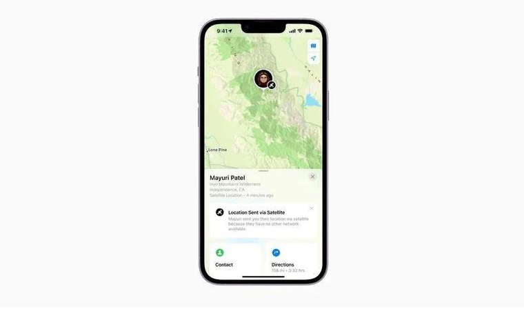 新民苹果14维修分享iPhone14系列中 FindMy功能通过卫星分享位置方法教程 